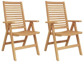 Kerti Székek 2 db Szilárd Fából, Teak