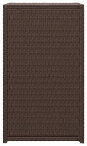 barna polyrattan C-asztal 40 x 35 x 60 cm