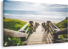 Kép - Bejárat a strandra (90x60 cm)