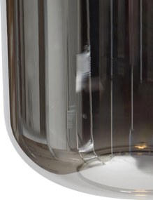 Függőlámpa fekete arannyal és füstüveggel, 4 PUCC izzóval - Zuzanna