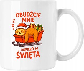 Karácsonyi Bögre Alvó Fehér 330ml