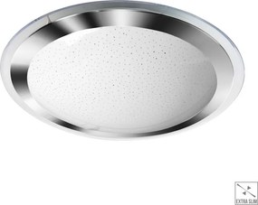 PREZENT 71300 FLUO Ufo Lámpa Fehér, Króm, Átlátszó LED IP20