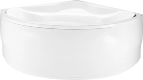 Nagy szimmetrikus akril sarokkád lábakkal Beta 150x150 burkolattal