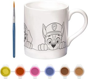 Mancs Őrjárat Team festhető porcelán bögre 235 ml Díszdobozban