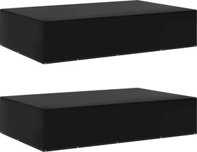 vidaXL 2 db kerti bútor huzat 12 fűzőlyukkal 325 x 205 x 70 cm