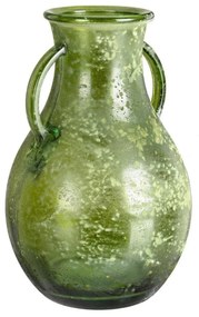 ARLEEN III zöld üveg váza