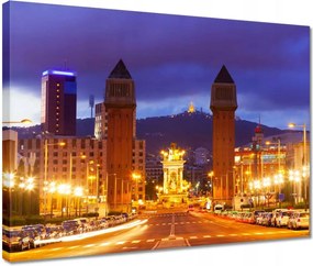 Vászonkép 40x30 Barcelona Panoráma