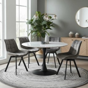 AVENBERG NOLA Étkezőszék szett - 4db, szürke