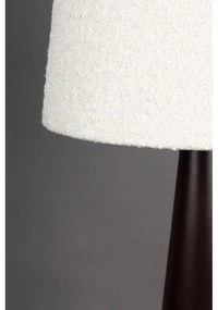 Fekete-fehér dimmelhető állólámpa textil búrával (magasság 166 cm) Miki – Dutchbone