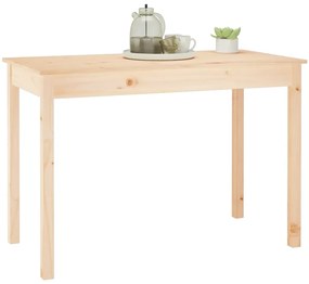 tömör fenyőfa ebédlőasztal 110 x 55 x 75 cm