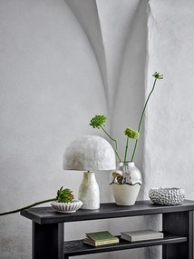 Krémszínű-ezüstszínű kőedény váza (magasság 26 cm) Silvio – Bloomingville