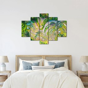 A rizsföldek képe madártávlatból (150x105 cm)