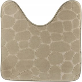 Fürdőszobaszőnyeg Wc-kivágással 45x50 Taupe