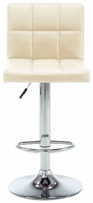 vidaXL 2 db krémszínű műbőr bárszék