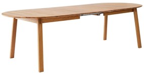 Natúr színű tölgyfa bővíthető étkezőasztal 100x220 cm Amalfi – Hammel Furniture