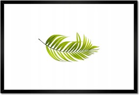 Poszterek keretben 60x40 Zöld levél Minimalizmus