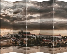 Paraván - Felhős Prága (210x170 cm)
