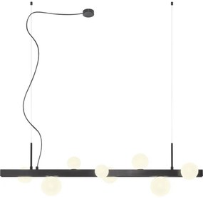 Redo 01-2377 - Csillár zsinóron GOJI 8xG9/28W/230V fekete