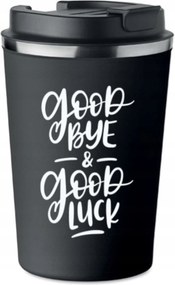 Prémium termo bögre nyomott mintával Good Bye Luck kávé 350ml 0,35l KT_003