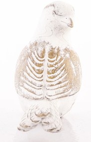 Dekorfigura Bird Műanyag Szürke, Barna 10x15x6cm