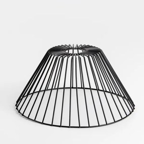 Brilagi - LED felületre szerelhető csillár CERIA WIRE 1xE27/40W/230V Ø 30 cm fekete/tölgy