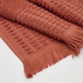 Téglavörös pamut törölköző 50x90 cm Veta – Kave Home