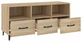 sonoma tölgyszínű szerelt fa TV-szekrény 102 x 35 x 50 cm
