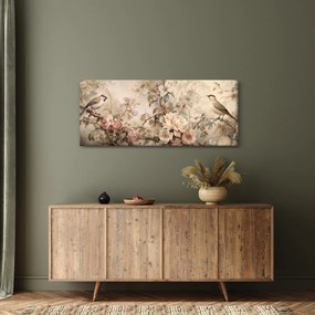 Kép - Vintage madár festmény (120x50 cm)