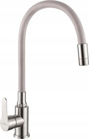 Invena Konyhai Csaptelep Xanti Inox, Inox/bézs