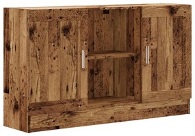 antik fa színű szerelt fa tálalószekrény 120 x 30,5 x 70 cm