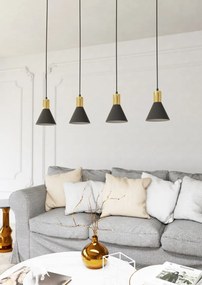 Emibig modern függeszték rosa fekete arany emi1388/4