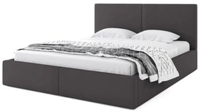 NICKY 2 kárpitozott ágy, 160x200, grafit