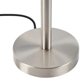 Modern asztali lámpa acélból, bézs árnyékolóval, 35 cm - Simplo