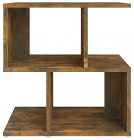 2 db füstös tölgy színű szerelt fa éjjeliszekrény 50x30x51,5 cm
