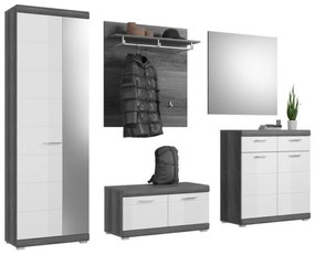 Scout tükrös szekrény fehér magasfényű