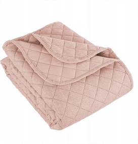 Dekoratív ágytakaró Molly 220x240 cm púderrózsaszín