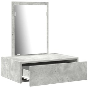 Fali sminkasztal Beton szürke 60x40x70 cm