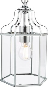 Dar Lighting vintage függeszték aled csiszolt króm darale8650