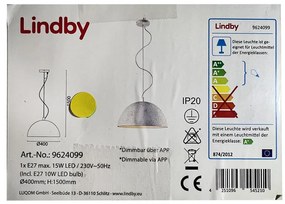 Lindby Lindby - LED RGB Dimmelhető csillár zsinóron CAROLLE LED/10W/230V LW0896