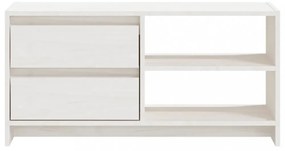 fehér tömör fenyőfa TV szekrény 80 x 31 x 39 cm