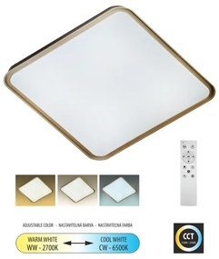 LED Dimmelhető mennyezeti lámpa UNA LED/60W/230V 2700-6500K  + távirányító