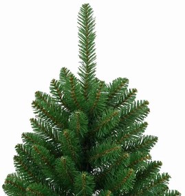 Mű karácsonyfa 150 LED-del állvánnyal Zöld 120 cm PVC és fém