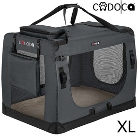 Cadoca® Hordozható kutyatáska XL 82x59x59cm - antracit