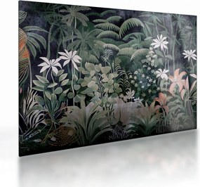 Üveg kép - Festett dzsungel minta (70x50 cm)