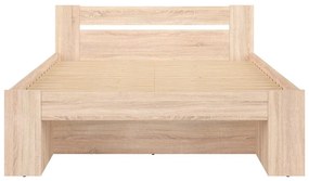 Franciaágy 160 cm Nepo Plus 14 (szonoma tölgy) (ágyrács nélkül) . 1098330