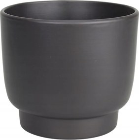 Kaspó Kerámia Fedél Antracit Matt 17CM