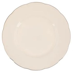 83 darabos étkészlet, fehér/rézszínű/porcelán