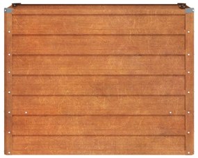 Rozsda színű corten acél kerti magaságyás 100 x 40 x 77 cm