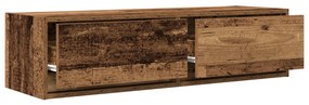TV Szekrény Régi Fa 100x31x25,5 cm Műanyag Fa