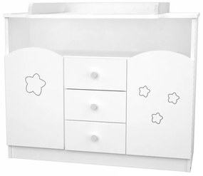 106-Os Pelenkázószekrény Fehér